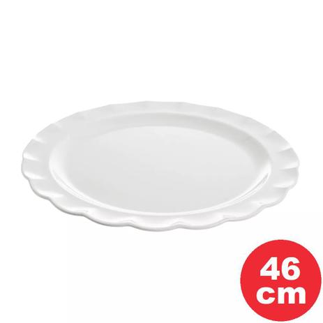 Travessa Melamina Redonda Wave Branco Haus 46,5x6,6cm Dt-2010-1 Menor preço em Travessa Melamina Redonda Wave Branco Haus 46,5x6,6cm Dt-2010-1