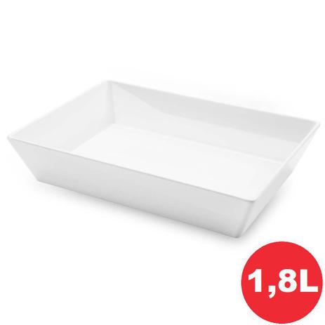 Travessa Melamina Retangular Buffet Branco Haus 25x17x7cm 1,8L Db0199-0 Menor preço em Travessa Melamina Retangular Buffet Branco Haus 25x17x7cm 1,8L Db0199-0