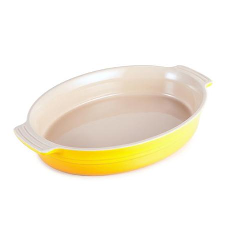 Travessa Oval 1,1 Litro Amarelo Dijon Le Creuset Menor preço em Travessa Oval 1,1 Litro Amarelo Dijon Le Creuset
