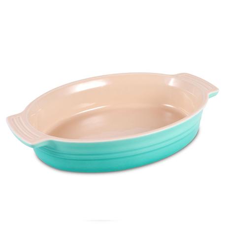Travessa Oval 1,8 Litro Cool Mint Le Creuset Menor preço em Travessa Oval 1,8 Litro Cool Mint Le Creuset