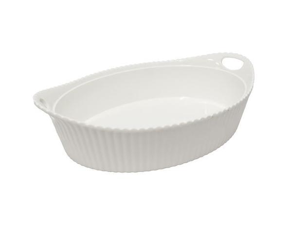 Travessa Oval Canelada 600ml Melamina Bestfer 22cm Menor preço em Travessa Oval Canelada 600ml Melamina Bestfer 22cm