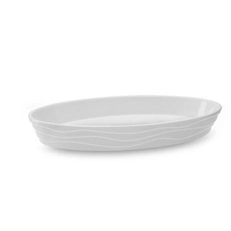 Travessa Oval Funda Buffet 28 x 15 x 4 cm em Melamina Branca - Brinox Menor preço em Travessa Oval Funda Buffet 28 x 15 x 4 cm em Melamina Branca - Brinox
