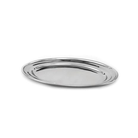 Travessa Oval Plana Aço Inox 25 cm Attuale Menor preço em Travessa Oval Plana Aço Inox 25 cm Attuale