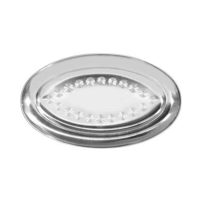 Travessa Oval Rasa Aço Inox 24,5 X 15 X 1 cm - 123 útil Menor preço em Travessa Oval Rasa Aço Inox 24,5 X 15 X 1 cm - 123 útil