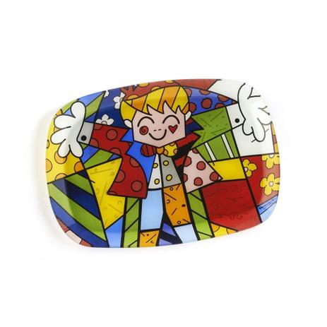 Travessa Oval Romero Britto Hug Vidro Trevisan Concept Menor preço em Travessa Oval Romero Britto Hug Vidro Trevisan Concept