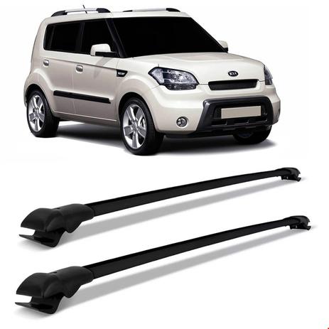 Travessa Rack Bagageiro Kia Soul 2009 A 2017 Slim Alumínio Preta - Sp rack é boa?