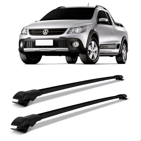 Travessa Rack Bagageiro Saveiro Cross 2009 A 2016 Slim Preto - Sp rack Menor preço em Travessa Rack Bagageiro Saveiro Cross 2009 A 2016 Slim Preto - Sp rack