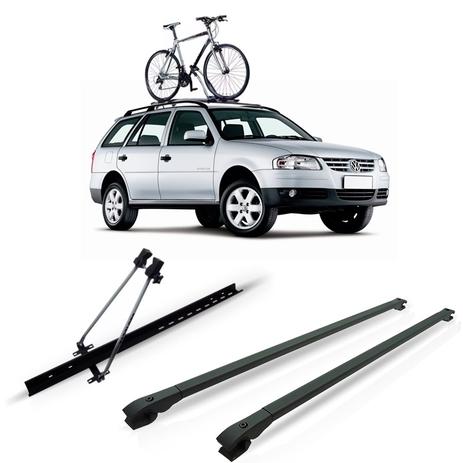 Travessa Rack Parati G2 G3 G4 Preta Fina + Suporte Bicicleta - Sp acessórios Menor preço em Travessa Rack Parati G2 G3 G4 Preta Fina + Suporte Bicicleta - Sp acessórios