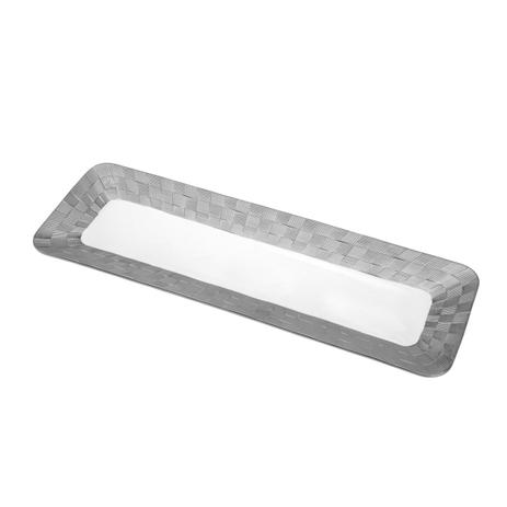 Travessa Retangular Wolff Vera Silver Porcelana Branca E Prata é ruim? Travessa Retangular Wolff Vera Silver Porcelana Branca E Prata é boa?