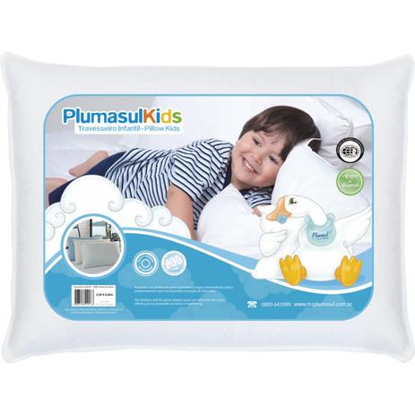 Travesseiro 50 Pluma 50 Fibra Siliconizada Em Flocos-Baby-30X40 - Plumasul Menor preço em Travesseiro 50 Pluma 50 Fibra Siliconizada Em Flocos-Baby-30X40 - Plumasul