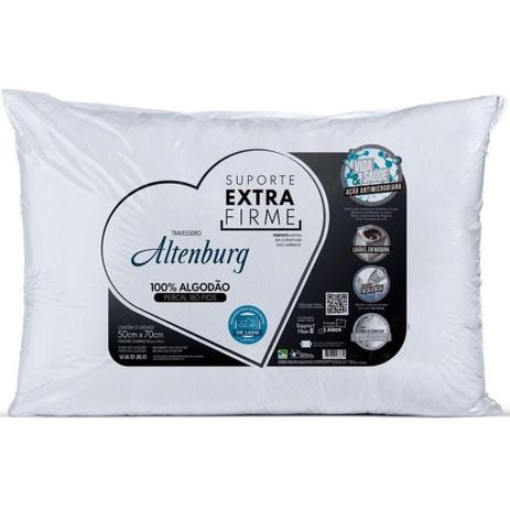 Travesseiro Altenburg Suporte Extra Firme 180 fios - Branco - 50cm x 70cm 015007010001-0.1100 Menor preço em Travesseiro Altenburg Suporte Extra Firme 180 fios - Branco - 50cm x 70cm 015007010001-0.1100