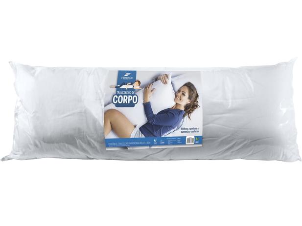 Travesseiro de corpo Body Pillow 40cm x 130cm Fibrasca Menor preço em Travesseiro de corpo Body Pillow 40cm x 130cm Fibrasca
