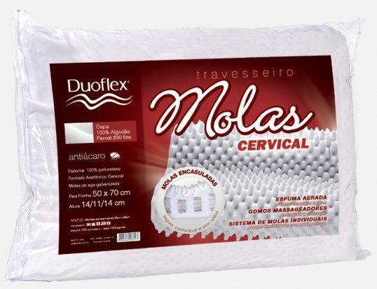 Travesseiro de Molas Cervical com Gomos MN2101 Duoflex Menor preço em Travesseiro de Molas Cervical com Gomos MN2101 Duoflex