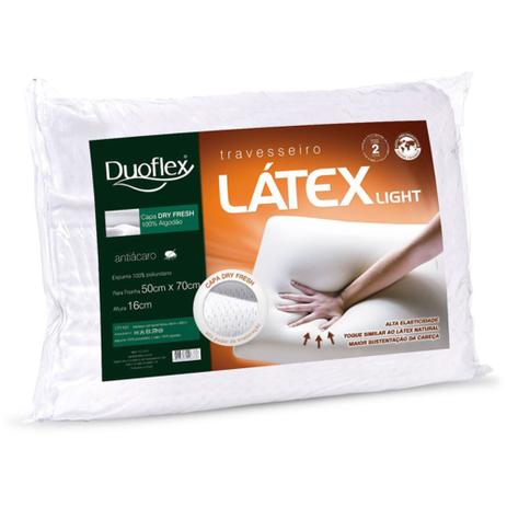 Travesseiro Duoflex Látex Light, Intermediário, 050 x 070 x 016 cm Menor preço em Travesseiro Duoflex Látex Light, Intermediário, 050 x 070 x 016 cm
