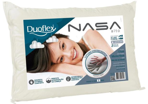 Travesseiro duoflex ns1116 nasa alto 16cm 50x70cm Menor preço em Travesseiro duoflex ns1116 nasa alto 16cm 50x70cm