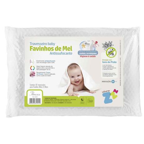 Travesseiro Favinhos de Mel Antissufocante Baby Fibrasca Menor preço em Travesseiro Favinhos de Mel Antissufocante Baby Fibrasca