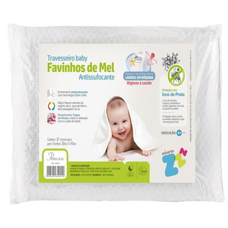 Travesseiro Favinhos de Mel Baby Antissufocante Z4941 Fibrasca Menor preço em Travesseiro Favinhos de Mel Baby Antissufocante Z4941 Fibrasca