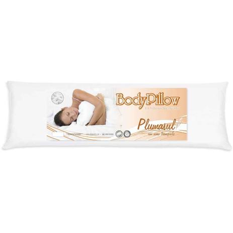 TRAVESSEIRO FIBRA SILICONIZADA BODY PILLOW 50 X 150 BRANCO - Plumasul Menor preço em TRAVESSEIRO FIBRA SILICONIZADA BODY PILLOW 50 X 150 BRANCO - Plumasul