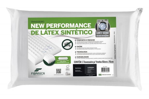 Travesseiro Fibrasca Látex Plus Sintético Lavável Em Maquina Menor preço em Travesseiro Fibrasca Látex Plus Sintético Lavável Em Maquina