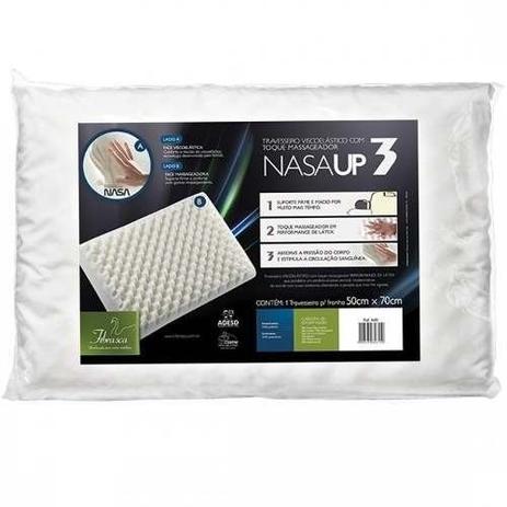 Travesseiro Fibrasca Nasa Up Com Toque Massageador Menor preço em Travesseiro Fibrasca Nasa Up Com Toque Massageador