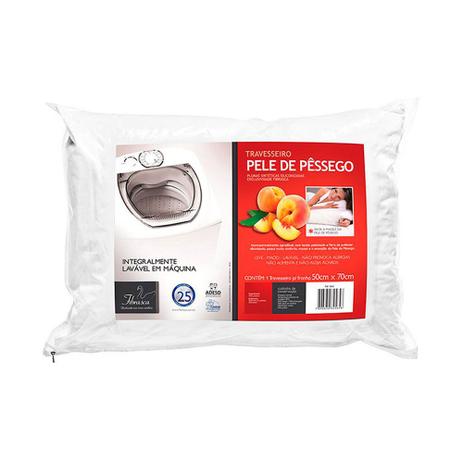 Travesseiro Fibrasca Pele de Pêssego Lavável 50x70cm Menor preço em Travesseiro Fibrasca Pele de Pêssego Lavável 50x70cm