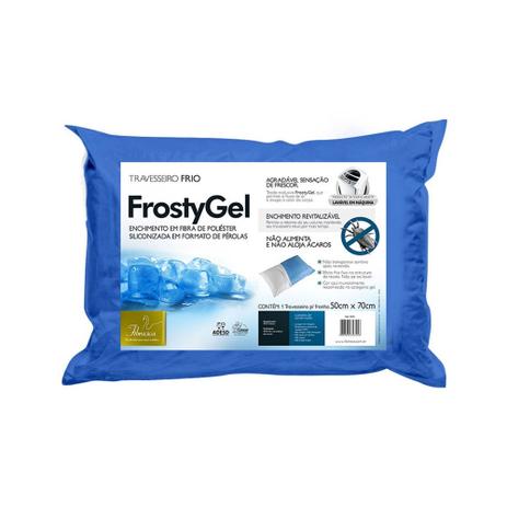 Travesseiro Fibrasca Poliuretano Frio Frostygel Lavável em Máquina 4345 Menor preço em Travesseiro Fibrasca Poliuretano Frio Frostygel Lavável em Máquina 4345