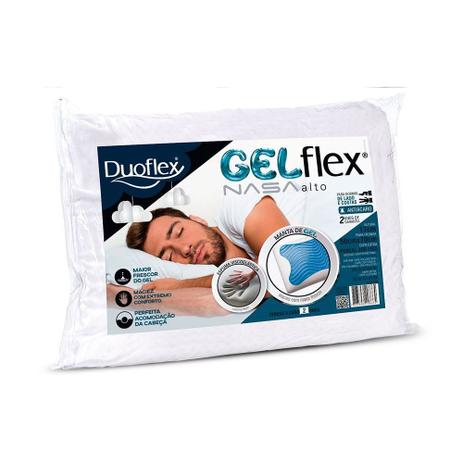 Travesseiro Gelflex Nasa 50x70 Percal 17cm Altura 200 fios - Duoflex Menor preço em Travesseiro Gelflex Nasa 50x70 Percal 17cm Altura 200 fios - Duoflex