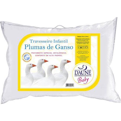 Travesseiro Infantil de Plumas Daune - 30x40 Menor preço em Travesseiro Infantil de Plumas Daune - 30x40