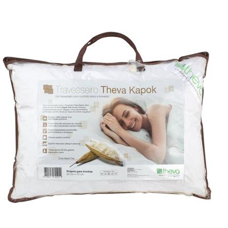 Travesseiro Kapok 100 Natural Theva Menor preço em Travesseiro Kapok 100 Natural Theva