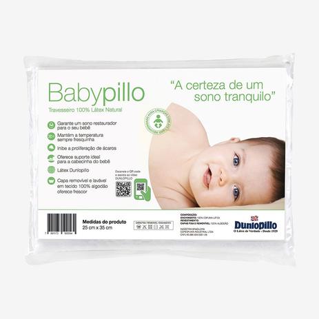 Travesseiro Látex 100 Natural BabyPillo Dunlopillo Menor preço em Travesseiro Látex 100 Natural BabyPillo Dunlopillo