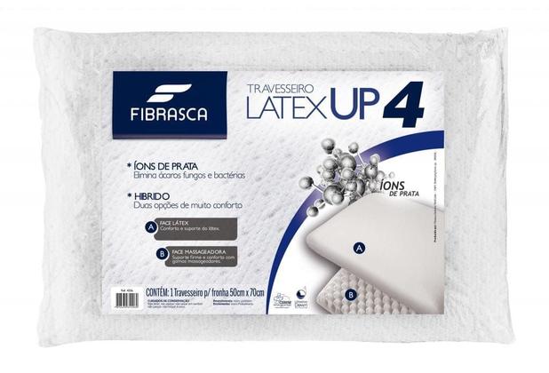 Travesseiro latex up 4 íons de prata Fibrasca Menor preço em Travesseiro latex up 4 íons de prata Fibrasca
