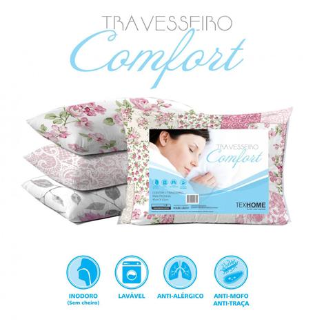Travesseiro Microfibra 45cm x 65cm com Fibra Siliconizada - Estampas Sortidas - Texhome é boa?