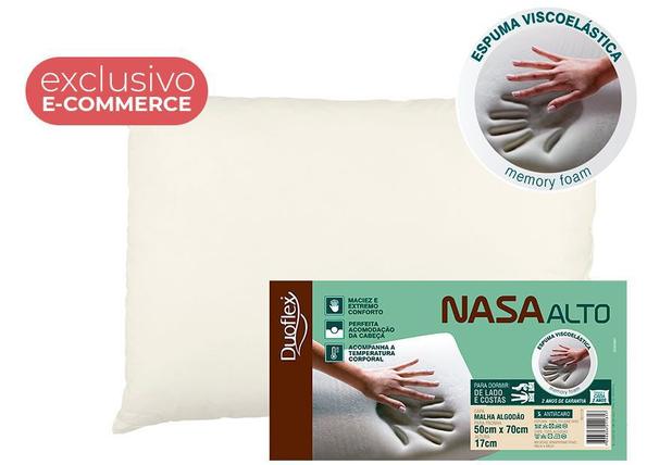 Travesseiro Nasa Alto Viscoelástico - Duoflex é boa?