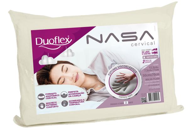 Travesseiro Nasa Cervical 50x70cm - Duoflex Menor preço em Travesseiro Nasa Cervical 50x70cm - Duoflex