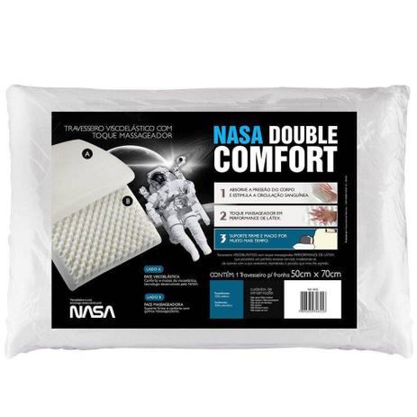 Travesseiro Nasa Double Fibrasca Comfort Antialérgico Menor preço em Travesseiro Nasa Double Fibrasca Comfort Antialérgico
