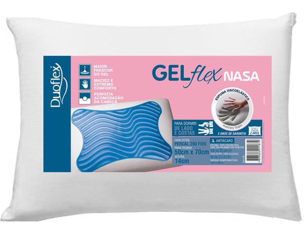 Travesseiro Nasa GelFlex 50x70cm - DUOFLEX Menor preço em Travesseiro Nasa GelFlex 50x70cm - DUOFLEX