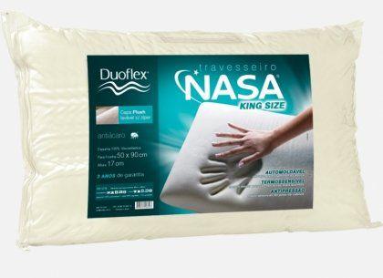 TRAVESSEIRO NASA KING 50x90 DUOFLEX Menor preço em TRAVESSEIRO NASA KING 50x90 DUOFLEX