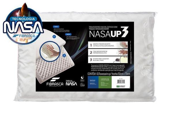Travesseiro Nasa Up3 Viscoelástico - Fibrasca Menor preço em Travesseiro Nasa Up3 Viscoelástico - Fibrasca