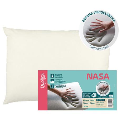 Travesseiro NASA Viscoelástico - 14 cm - Duoflex - 000NS1118 Menor preço em Travesseiro NASA Viscoelástico - 14 cm - Duoflex - 000NS1118