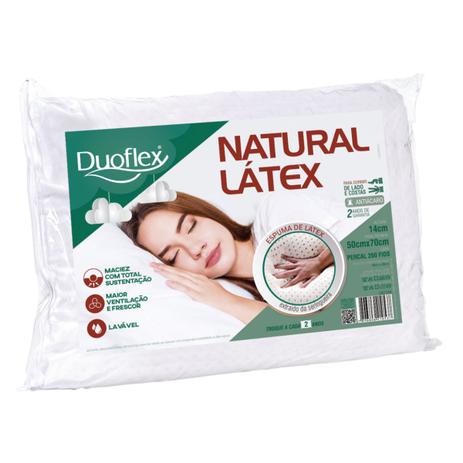 Travesseiro Natural Latex Lavável 50x70x14 Duoflex Menor preço em Travesseiro Natural Latex Lavável 50x70x14 Duoflex
