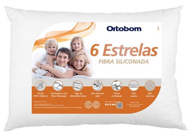 Travesseiro Ortobom Seis Estrelas Menor preço em Travesseiro Ortobom Seis Estrelas