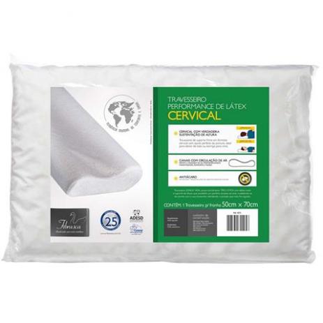 Travesseiro Ortopédico Cervical Fibrasca Menor preço em Travesseiro Ortopédico Cervical Fibrasca