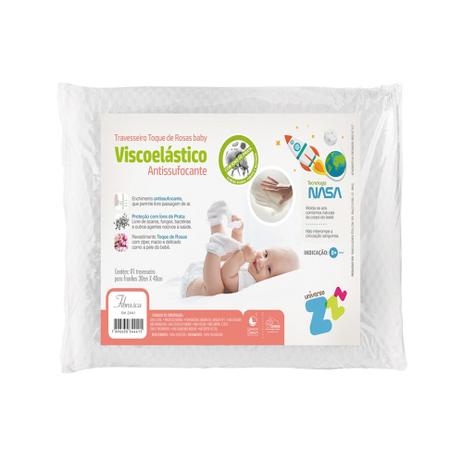 Travesseiro para Bebê Antissufocante Visco Toque de Rosas Fibrasca Z4441 Menor preço em Travesseiro para Bebê Antissufocante Visco Toque de Rosas Fibrasca Z4441