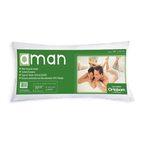 Travesseiro Para Corpo Aman Branco - Ortobom Menor preço em Travesseiro Para Corpo Aman Branco - Ortobom