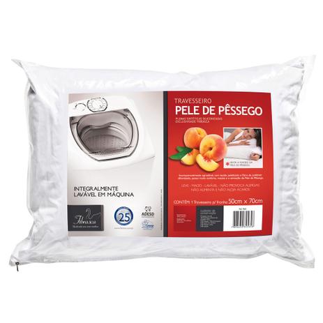 Travesseiro Pele De Pêssego Lavável Poliéster Fibrasca 4565 Menor preço em Travesseiro Pele De Pêssego Lavável Poliéster Fibrasca 4565