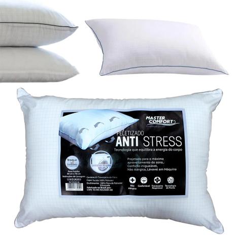 Travesseiro Peletizado Anti Stress Master Comfort 50X70cm Macio Confortável Lavável - LAR NORTE Menor preço em Travesseiro Peletizado Anti Stress Master Comfort 50X70cm Macio Confortável Lavável - LAR NORTE