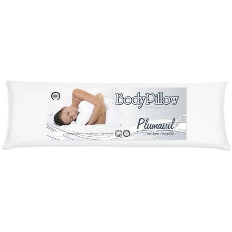 TRAVESSEIRO PENA DE GANSO BODY PILLOW 50 X 150 BRANCO - Plumasul Menor preço em TRAVESSEIRO PENA DE GANSO BODY PILLOW 50 X 150 BRANCO - Plumasul