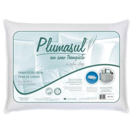 Travesseiro Pena de Ganso - Plumasul Menor preço em Travesseiro Pena de Ganso - Plumasul