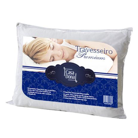 Travesseiro Percal Premium 50x70cm Casa Dona 200 Fios Fibra Siliconada Branco Menor preço em Travesseiro Percal Premium 50x70cm Casa Dona 200 Fios Fibra Siliconada Branco