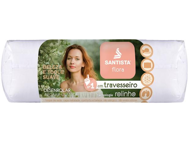 Travesseiro Santista Rolinho - Flora Menor preço em Travesseiro Santista Rolinho - Flora